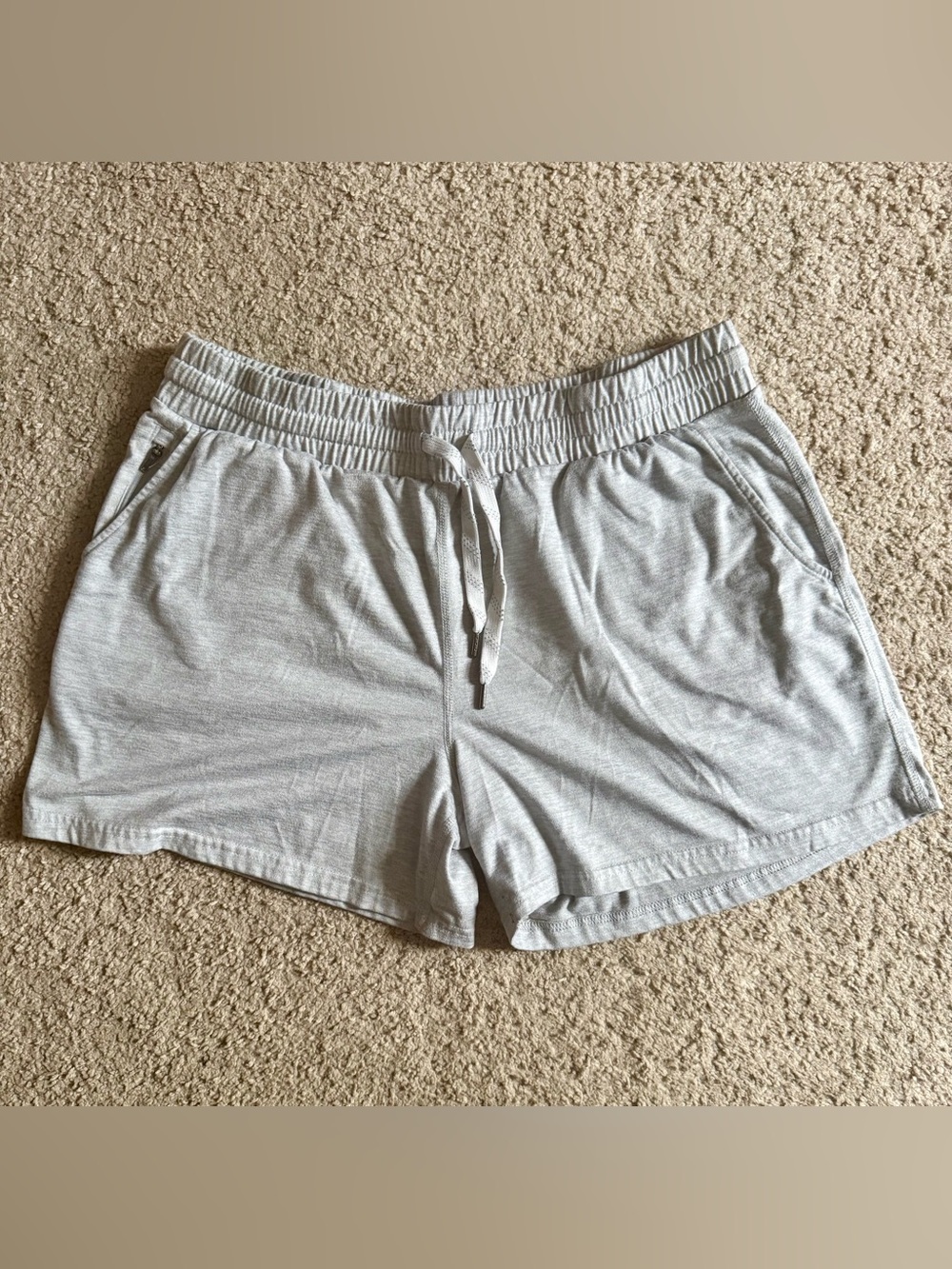 Pacific Trail Light Gray Athletic Drawstring Shorts